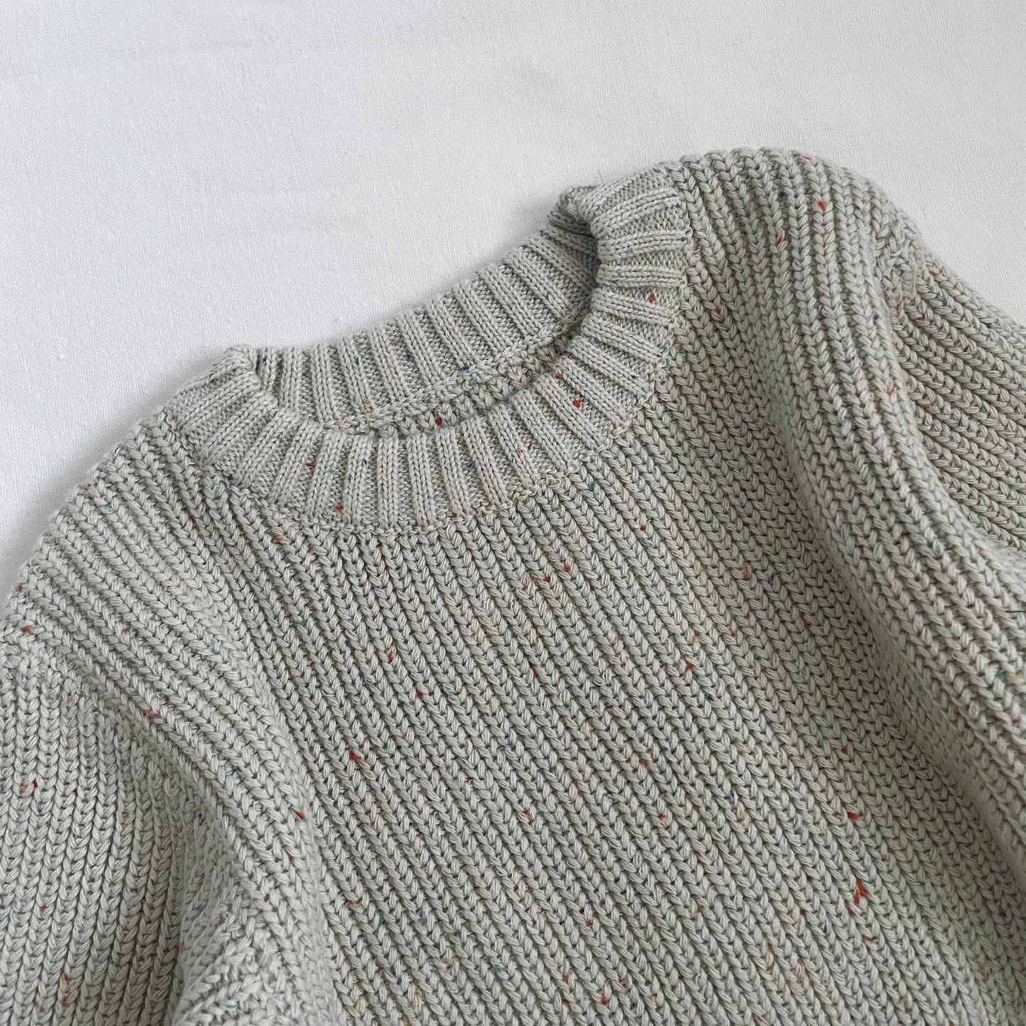 Speckled Knit Jumper - Grey