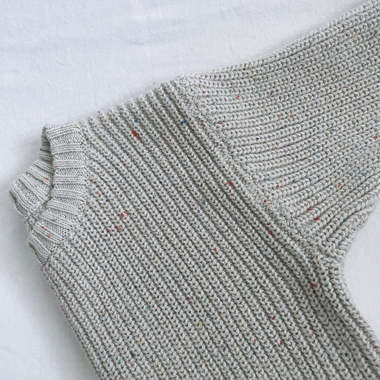 Speckled Knit Jumper - Grey